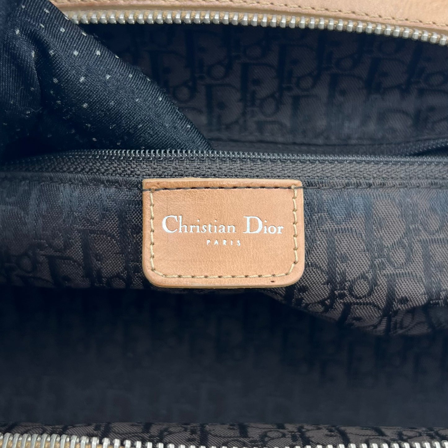 Christian Dior Vintage Floral Embroidered Detective Handbag