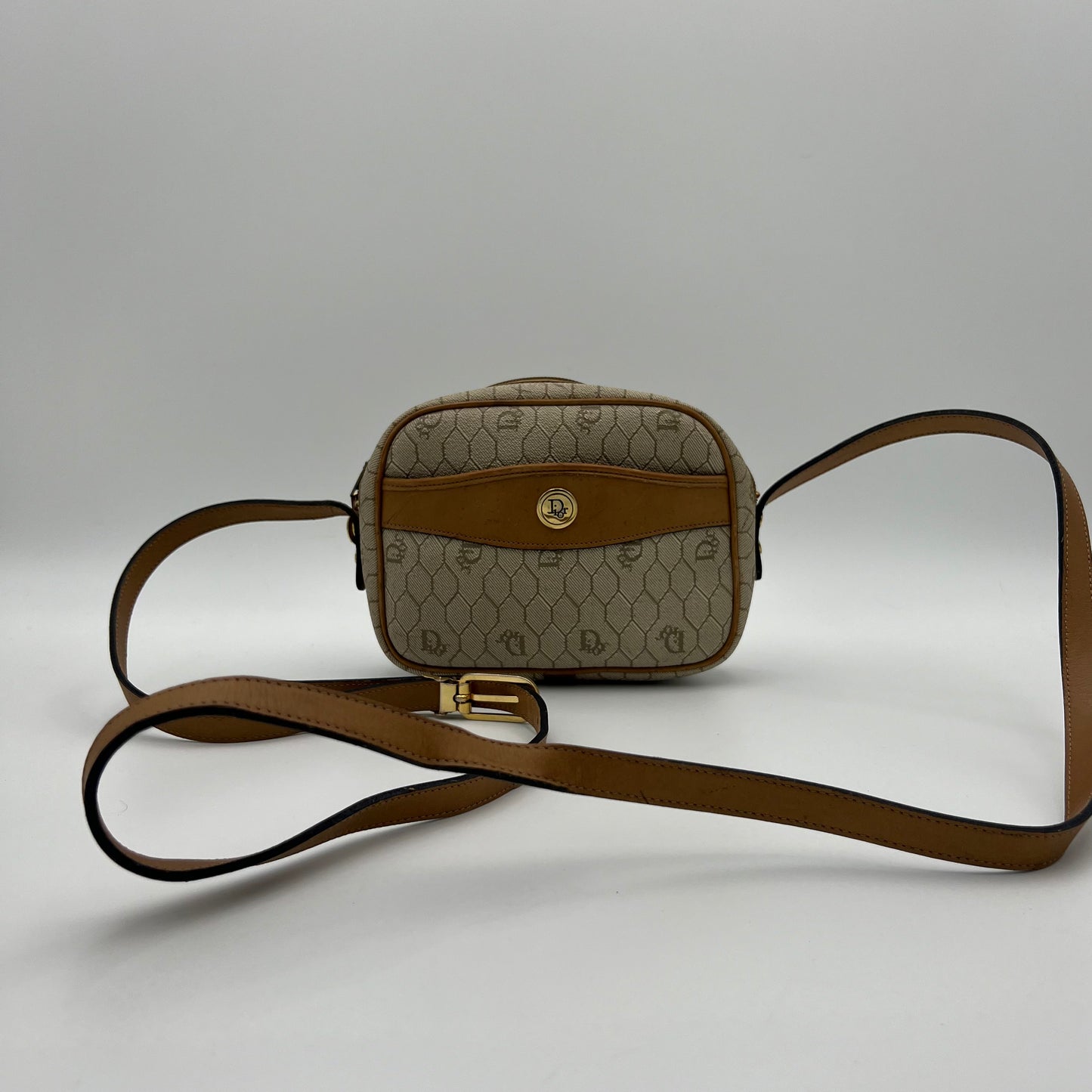 Christian Dior Light Honeycomb Mini Camera Crossbody