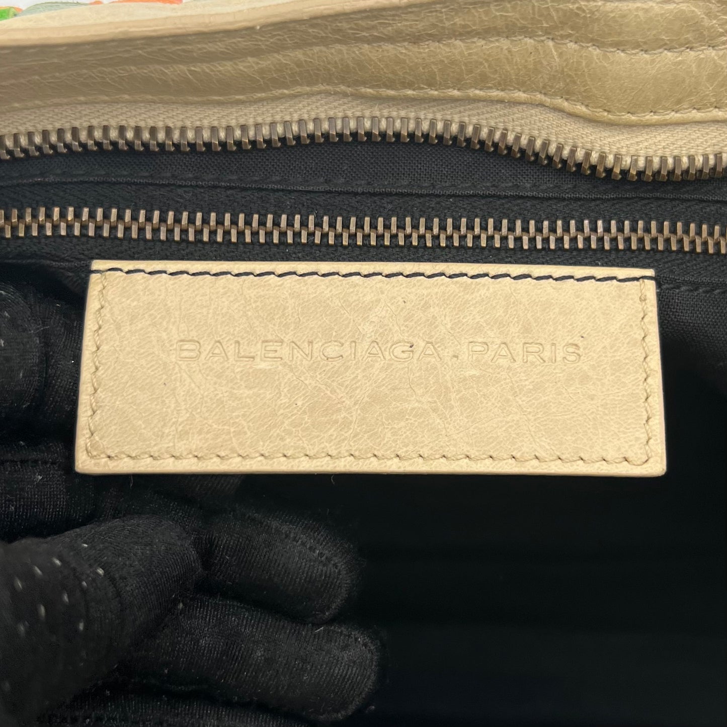 Balenciaga Multicolor Woven Leather City