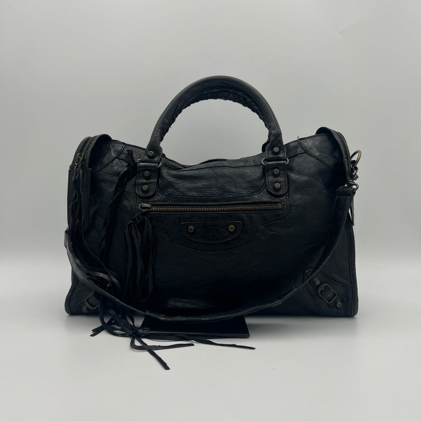 Balenciaga Black Leather City