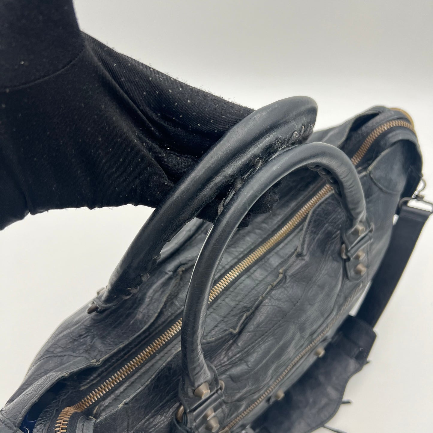Balenciaga Black Leather City