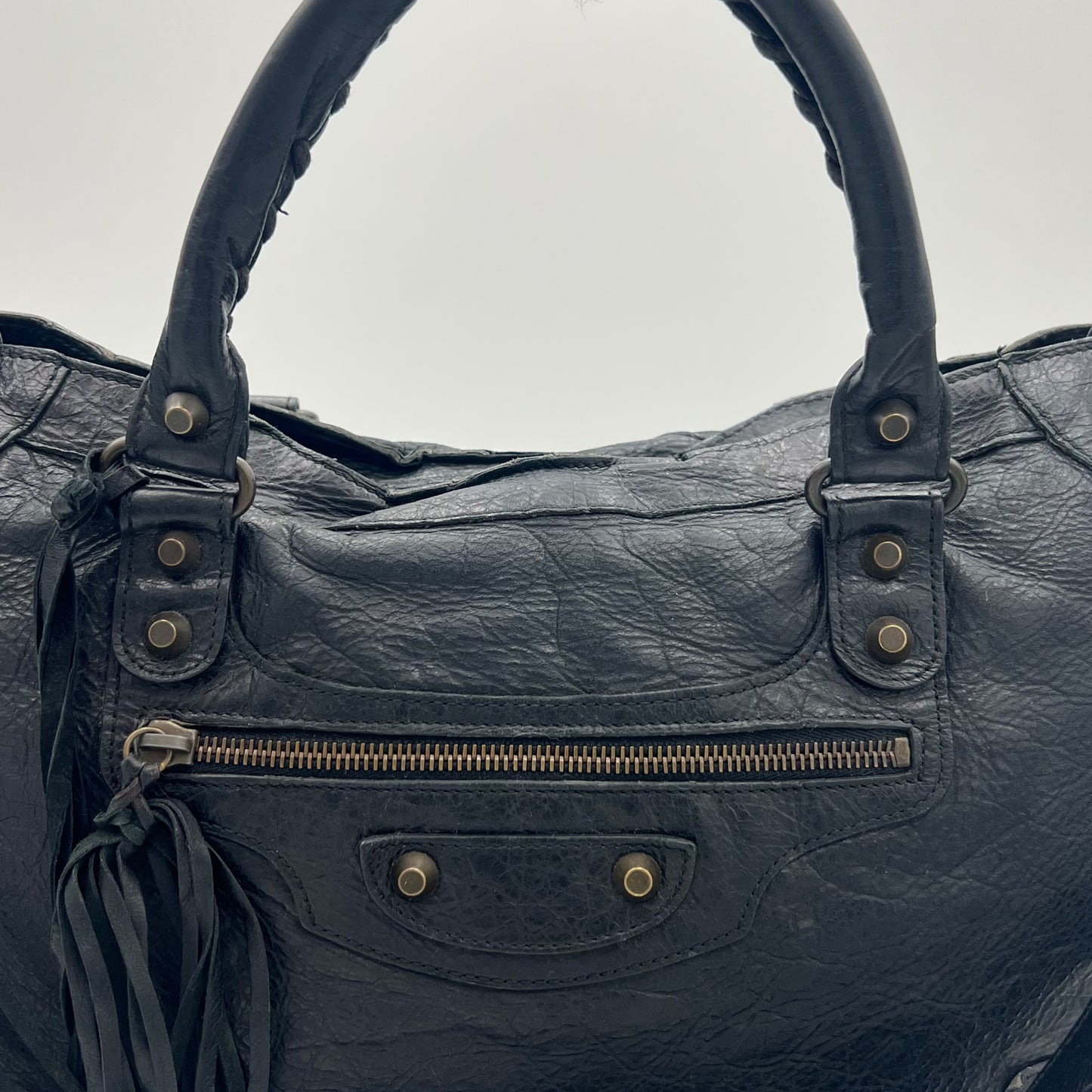 Balenciaga Black Leather City