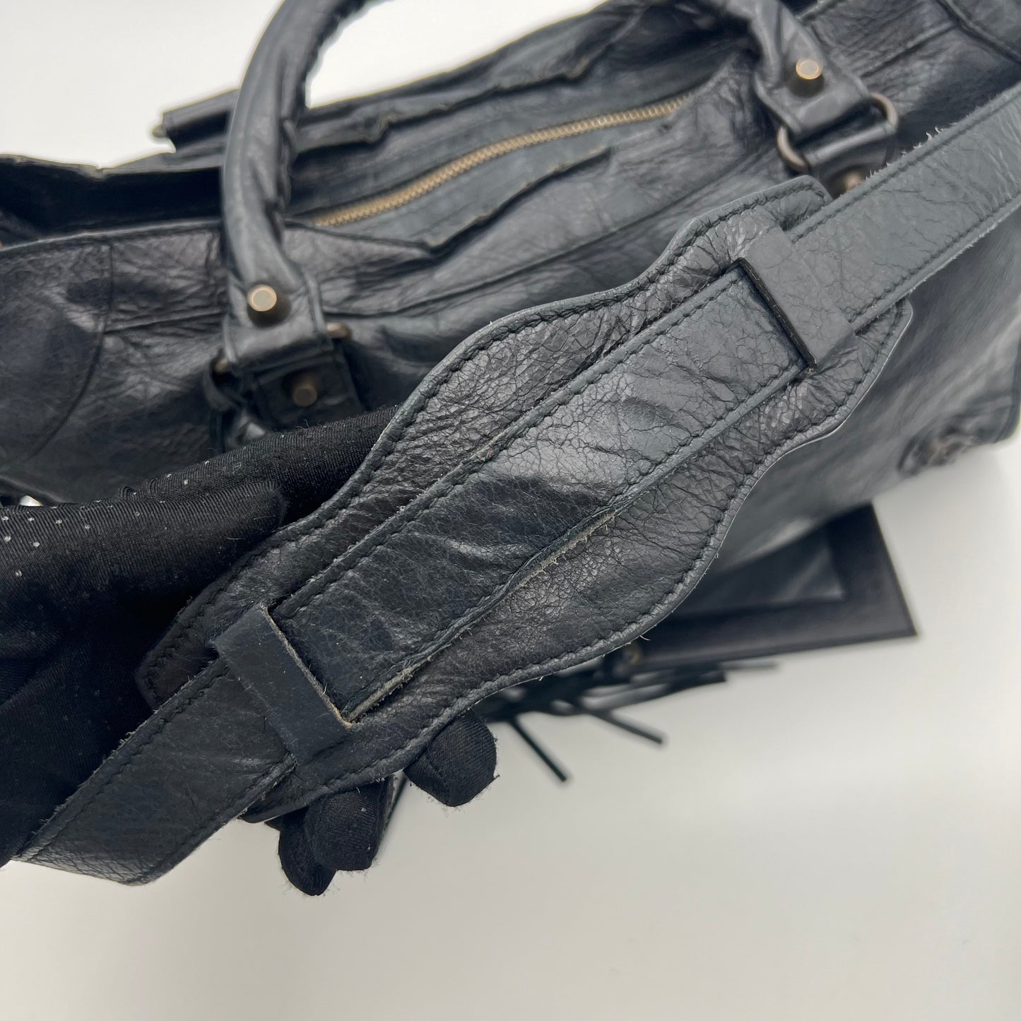 Balenciaga Black Leather City