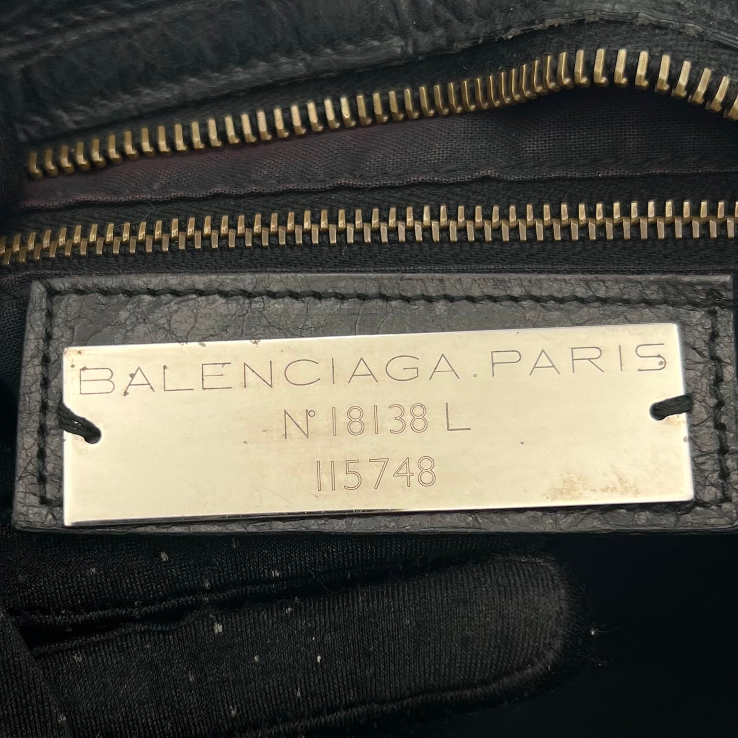 Balenciaga Black Leather City