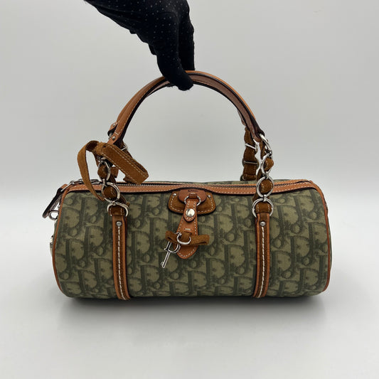 Christian Dior Green Romantique Trotter Heart Lock Papillon (07-BO-0096)