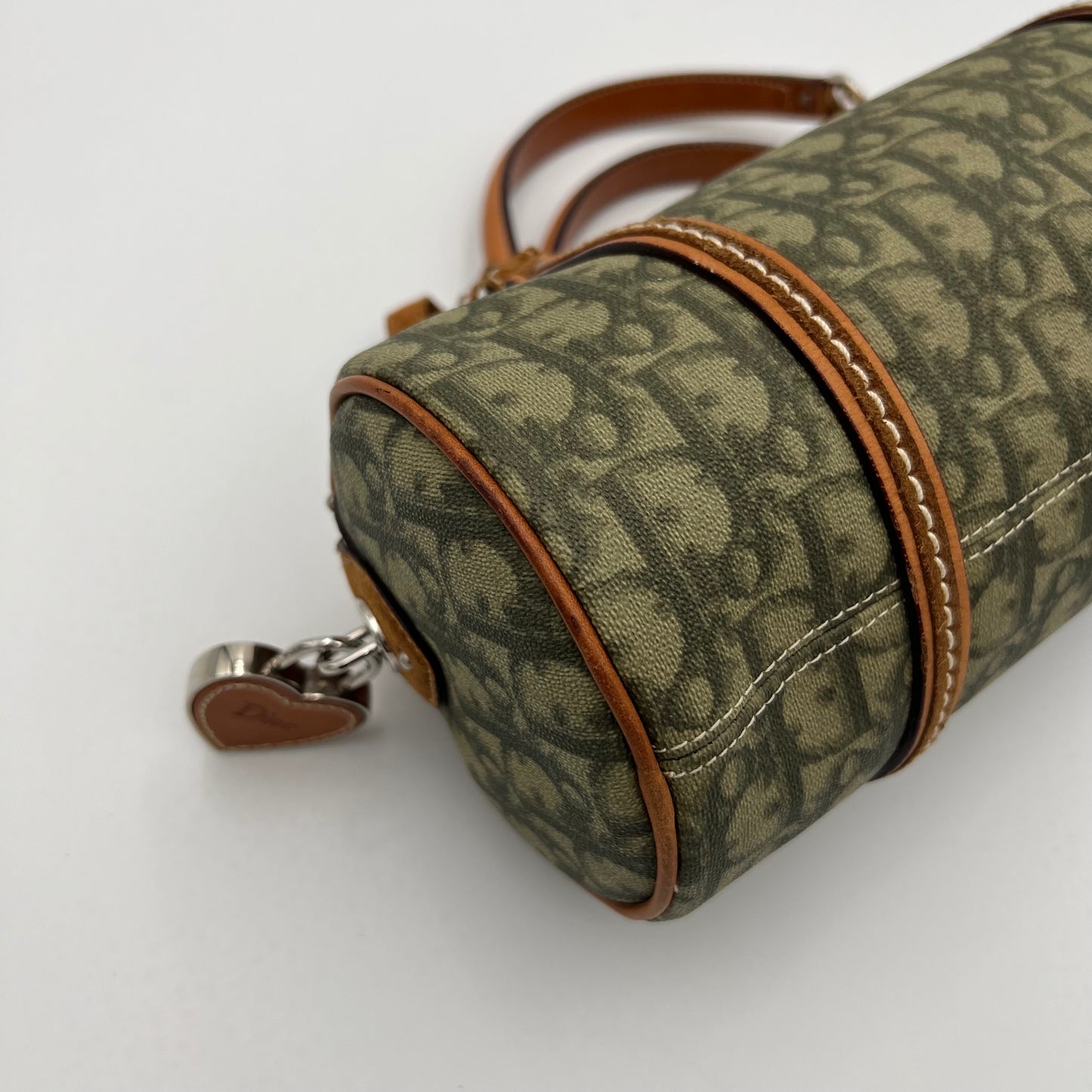 Christian Dior Green Romantique Trotter Heart Lock Papillon (07-BO-0096)