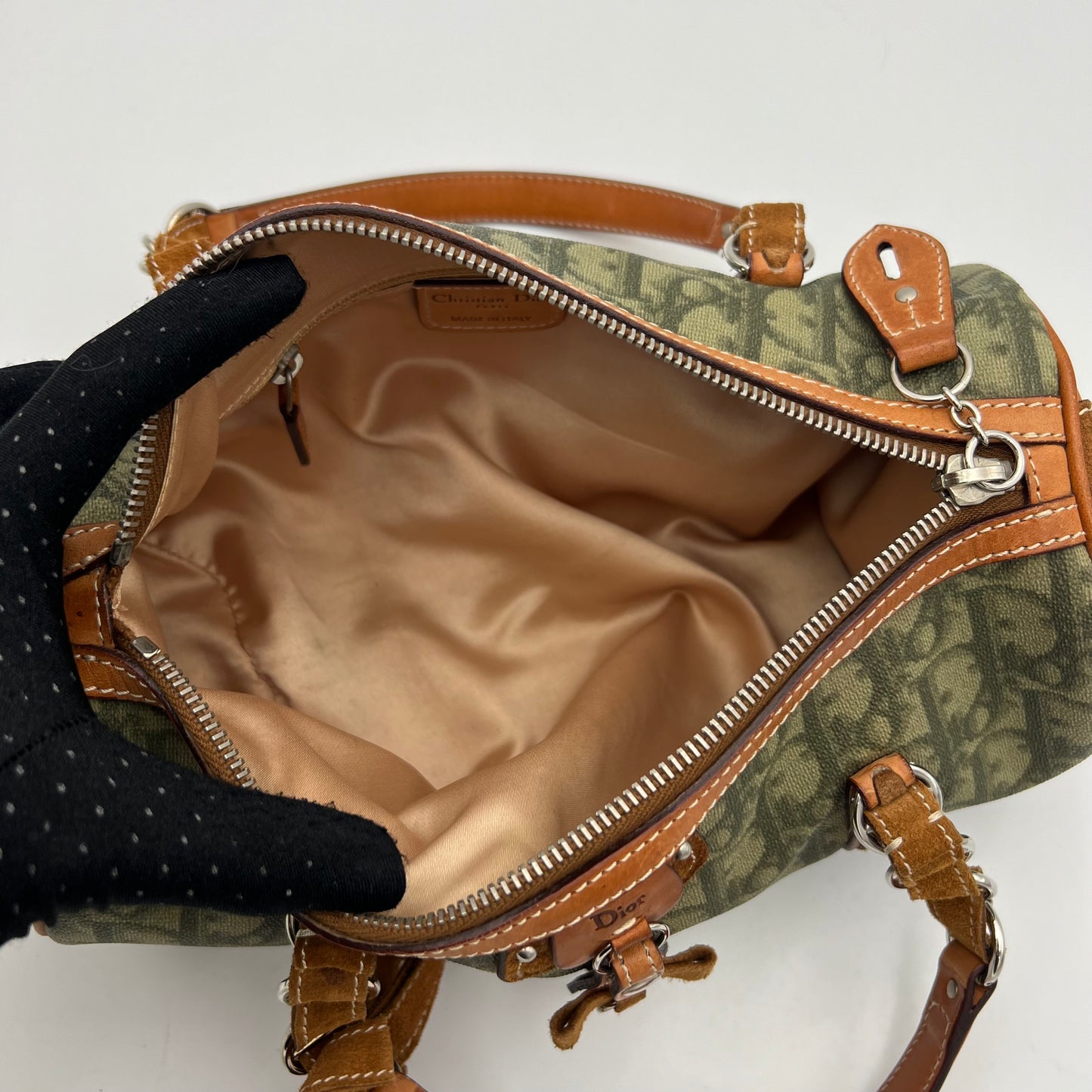 Christian Dior Green Romantique Trotter Heart Lock Papillon (07-BO-0096)