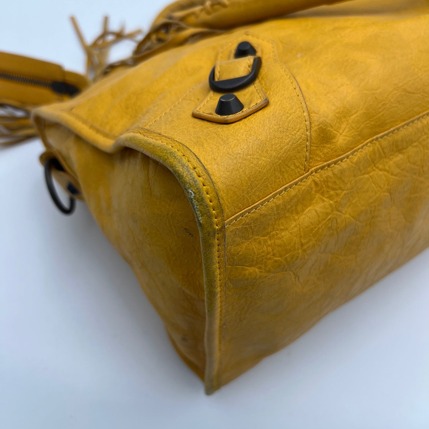 Balenciaga Yellow Leather Classic Part Time