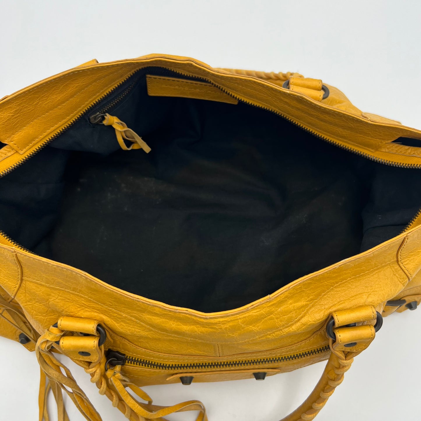 Balenciaga Yellow Leather Classic Part Time