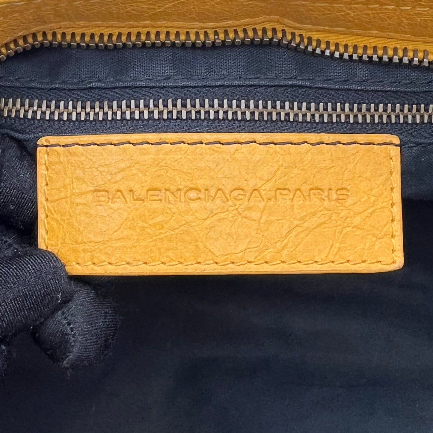 Balenciaga Yellow Leather Classic Part Time
