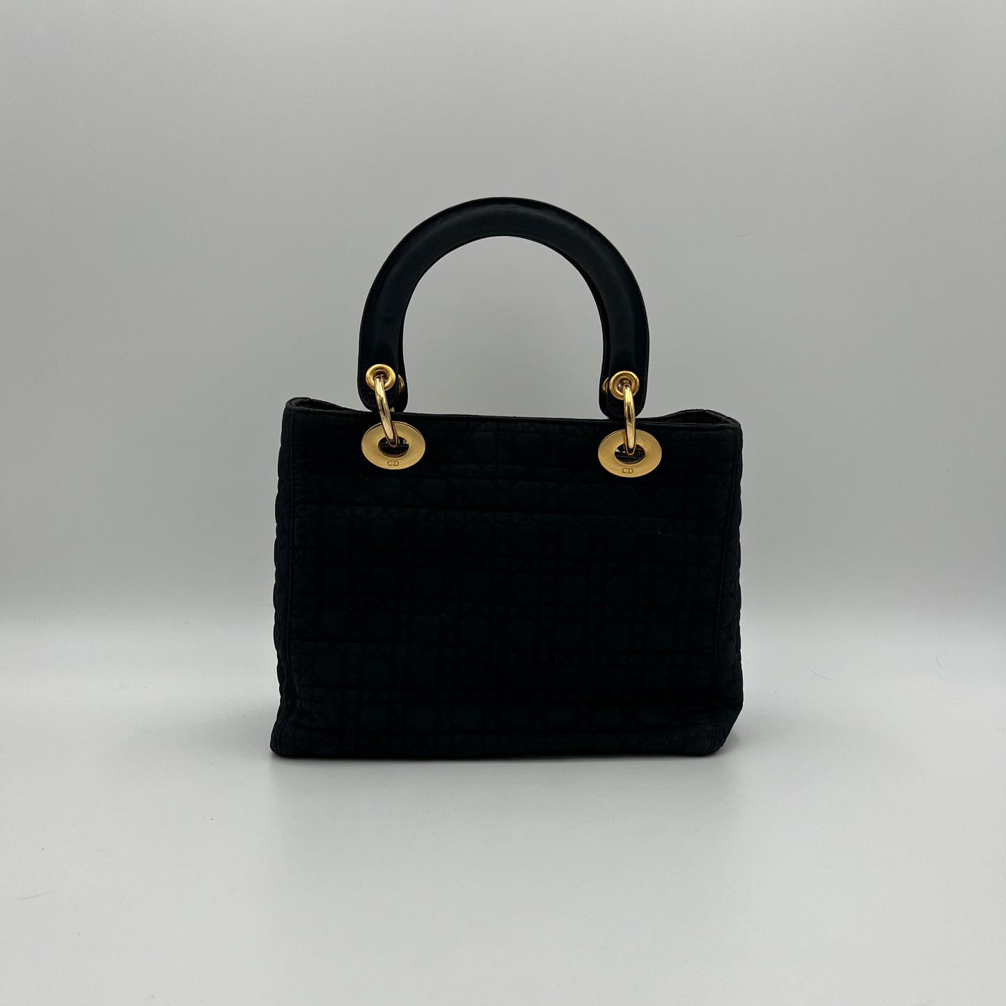 Christian Dior Black Nylon Cannage Smalll Lady Dior