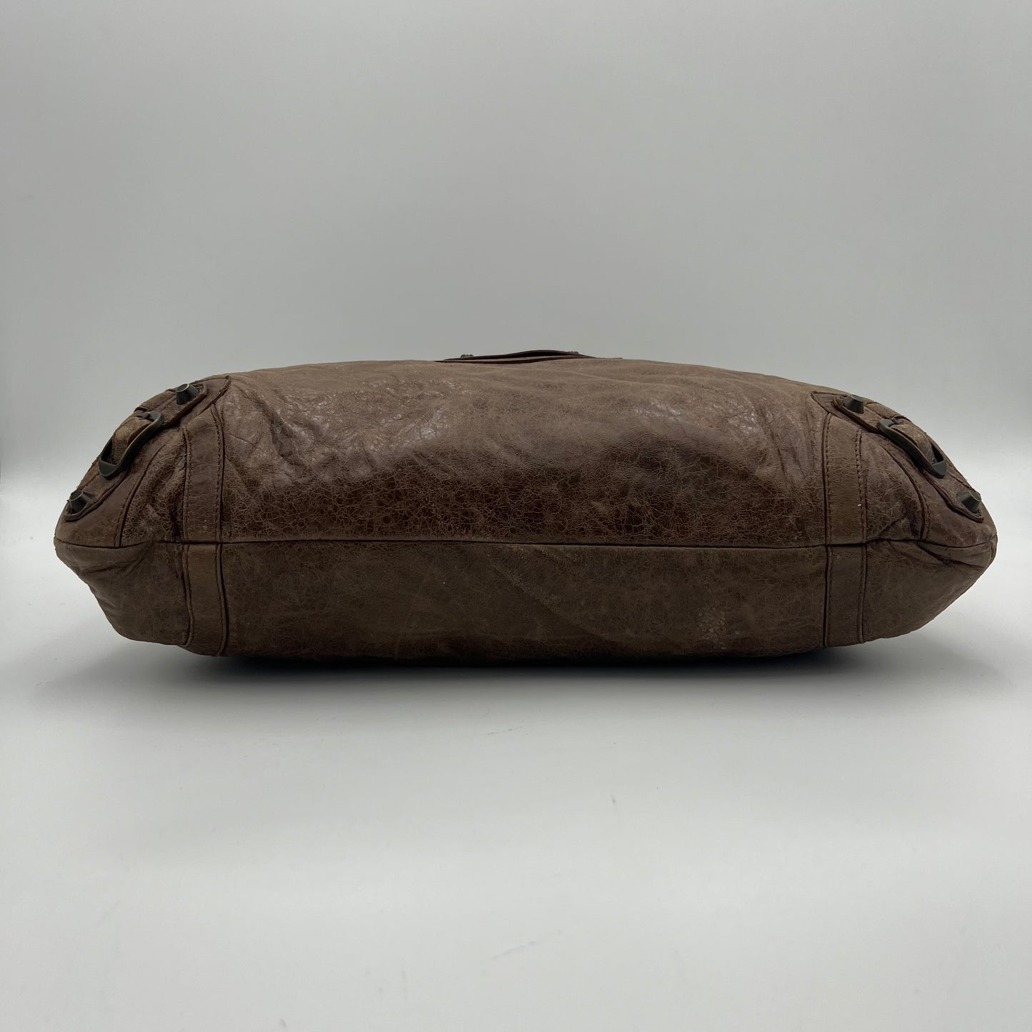 Balenciaga Truffle Brown Leather The Purse Handbag