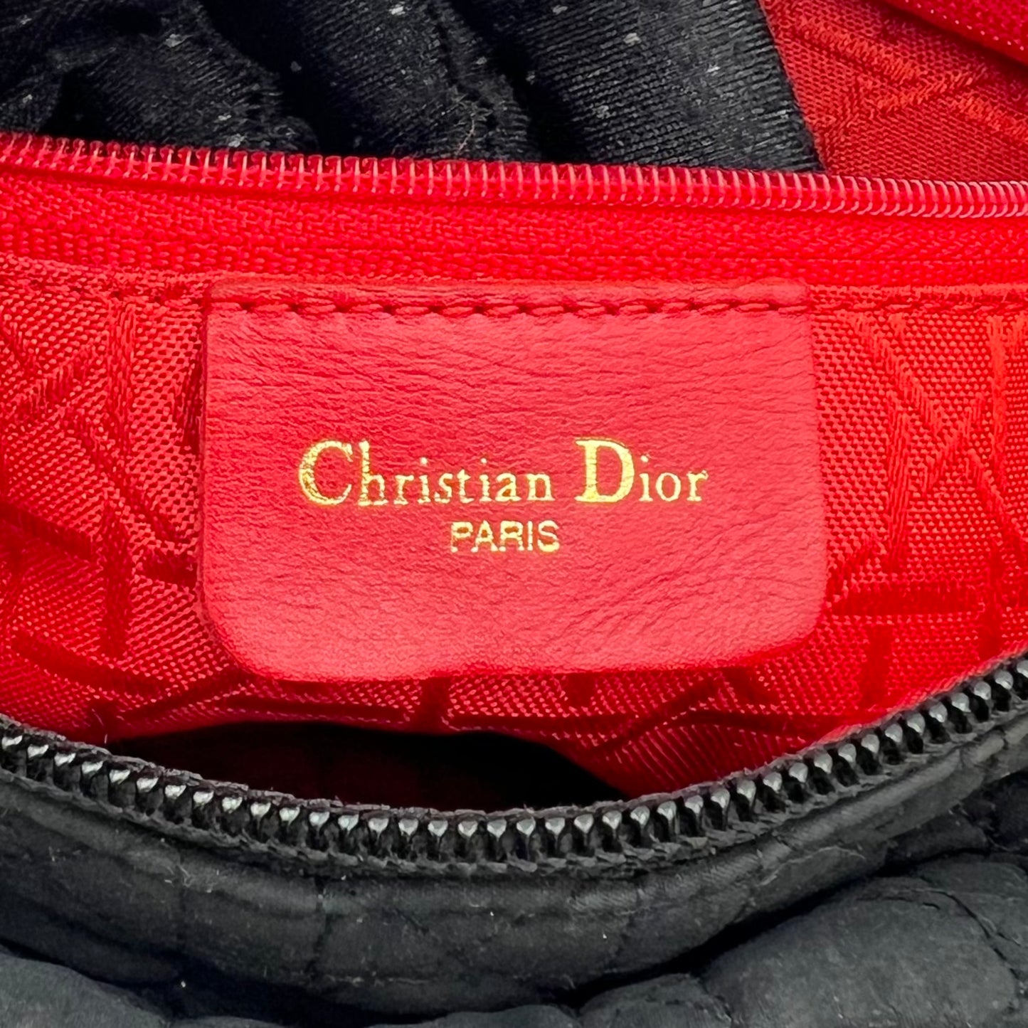 Christian Dior Black Nylon Cannage Smalll Lady Dior