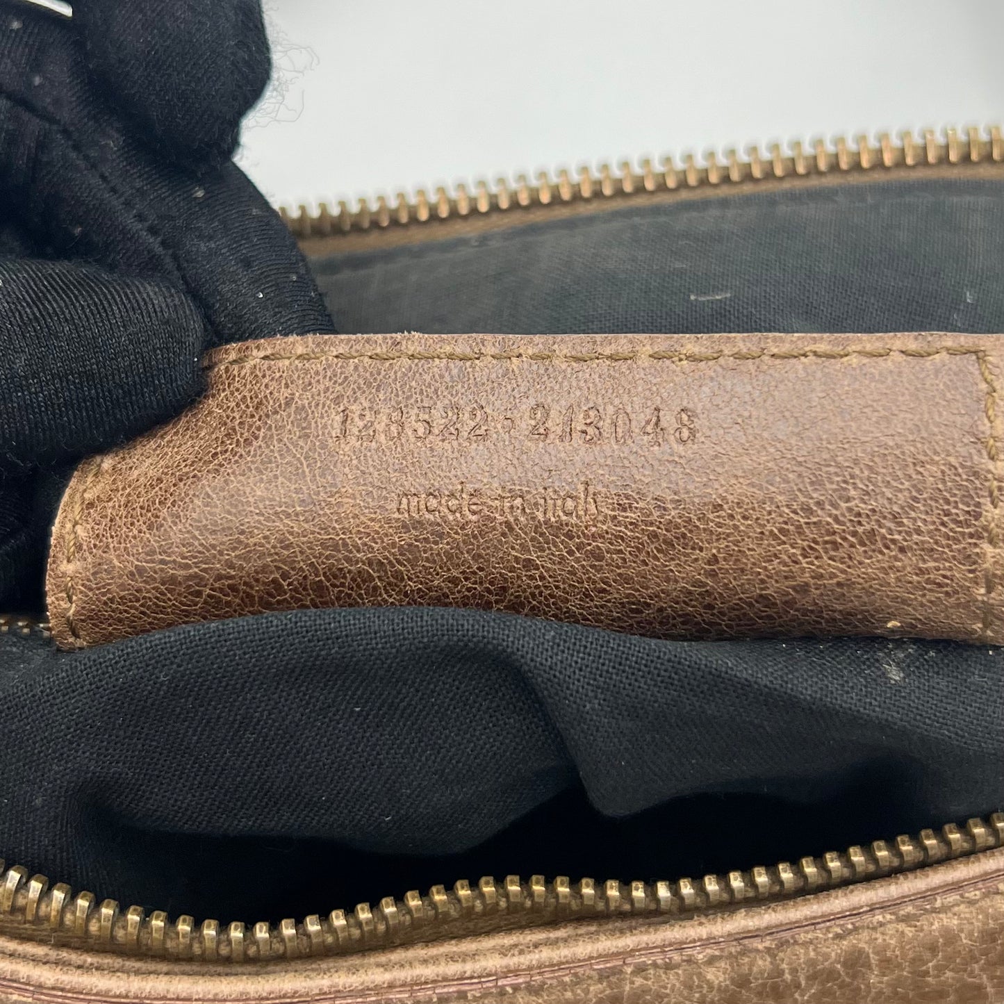 Balenciaga Truffle Brown Leather The Purse Handbag