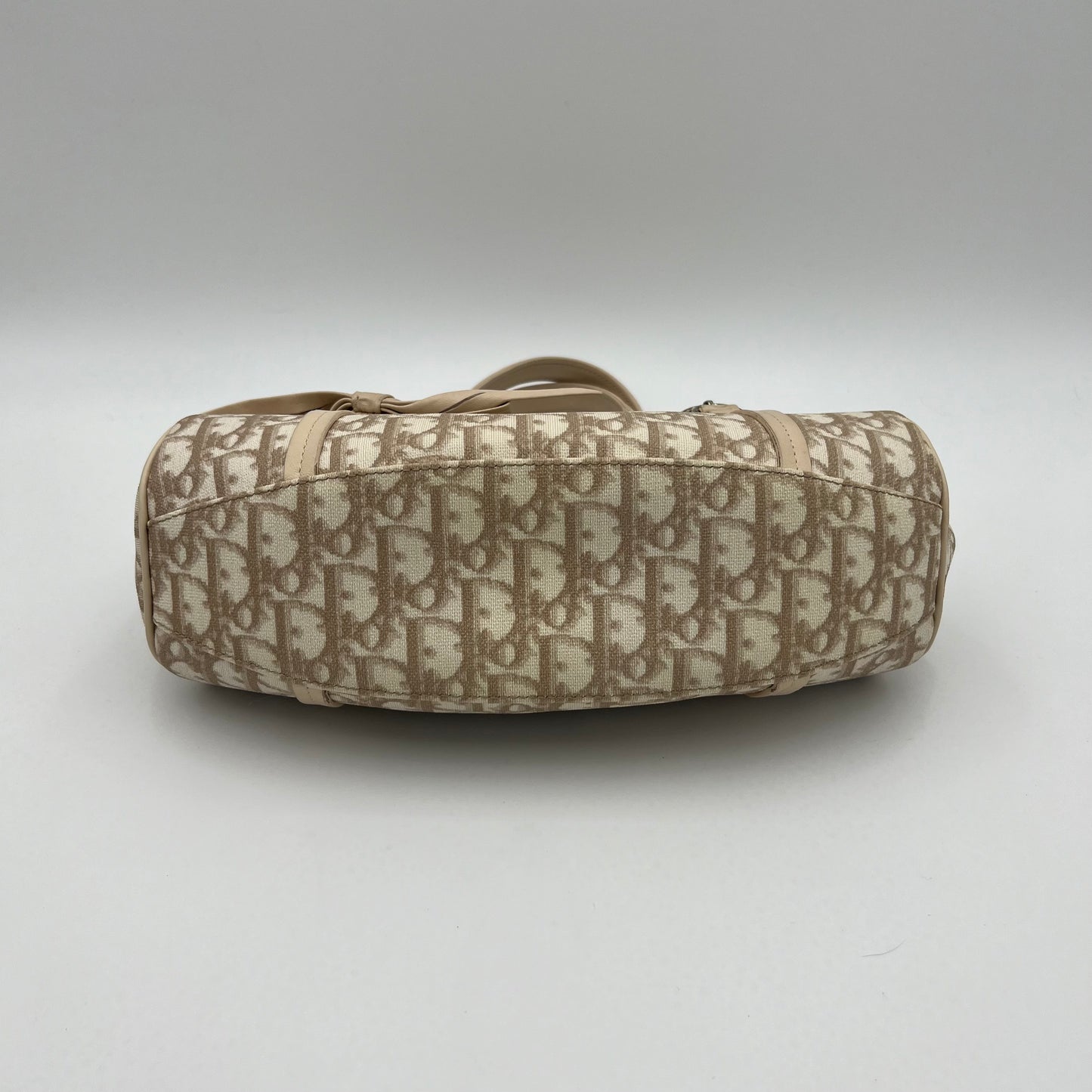 Christian Dior Beige Romantique Trotter Flap Baguette