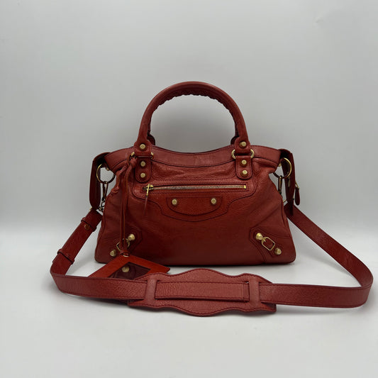 Balenciaga Rust Leather Giant 12 Town GHW
