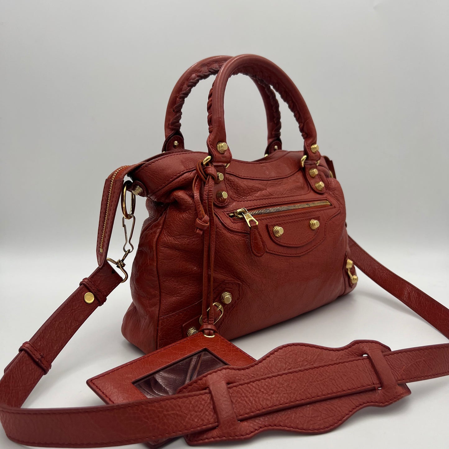 Balenciaga Rust Leather Giant 12 Town GHW