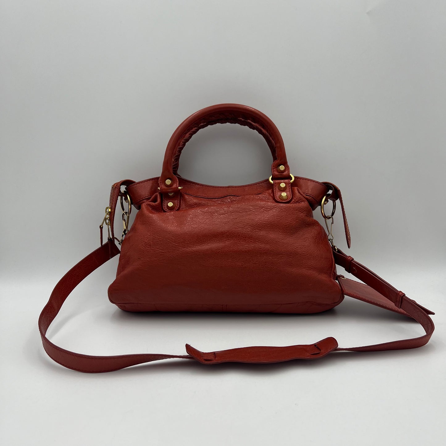 Balenciaga Rust Leather Giant 12 Town GHW