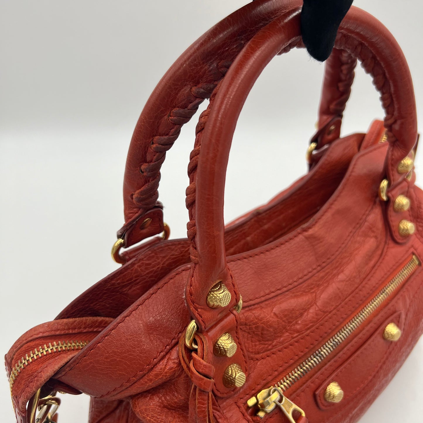 Balenciaga Rust Leather Giant 12 Town GHW
