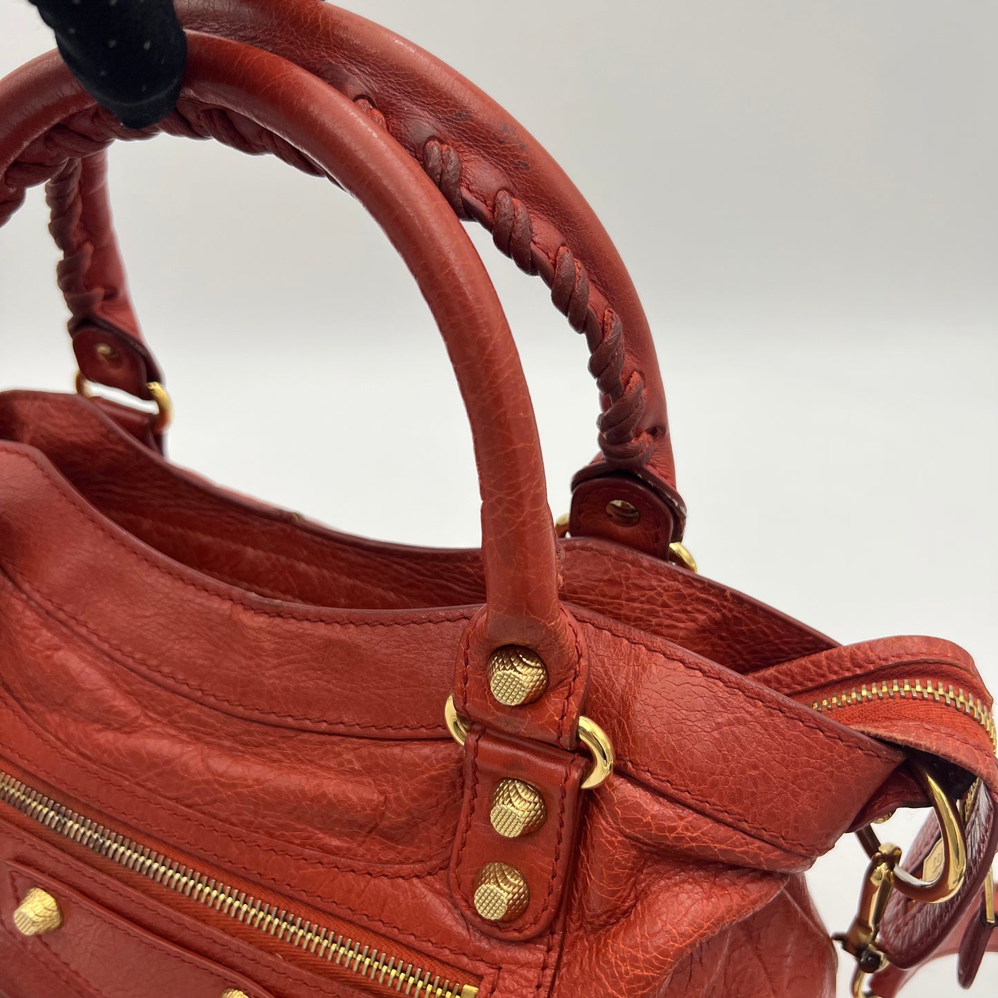 Balenciaga Rust Leather Giant 12 Town GHW