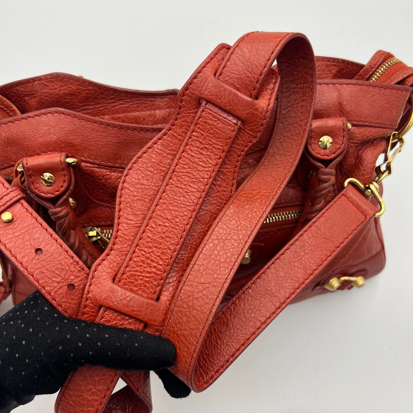 Balenciaga Rust Leather Giant 12 Town GHW
