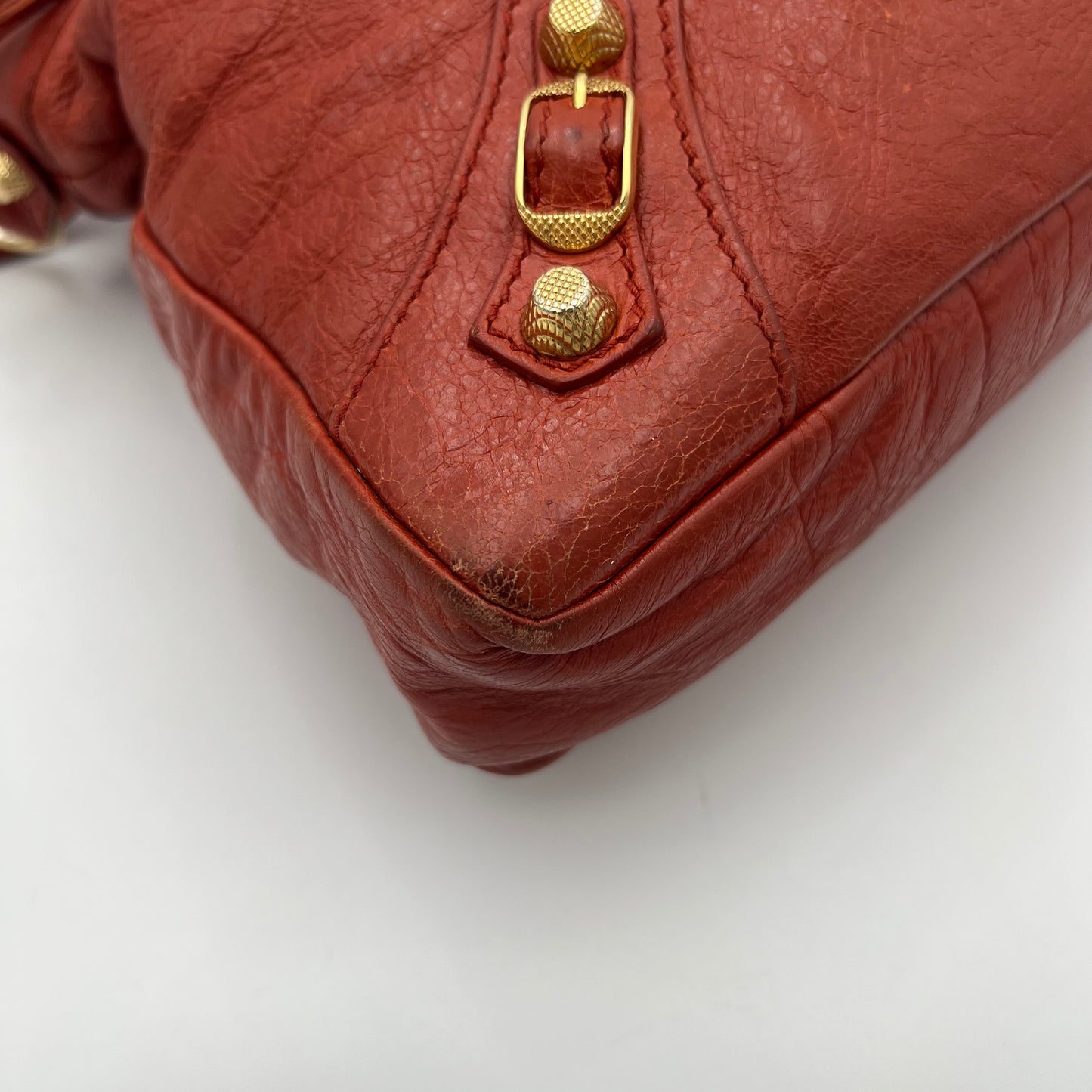 Balenciaga Rust Leather Giant 12 Town GHW