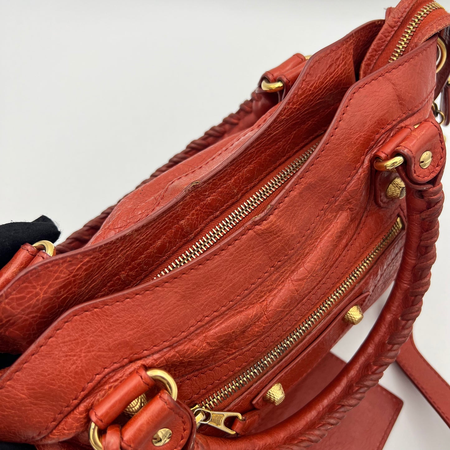 Balenciaga Rust Leather Giant 12 Town GHW