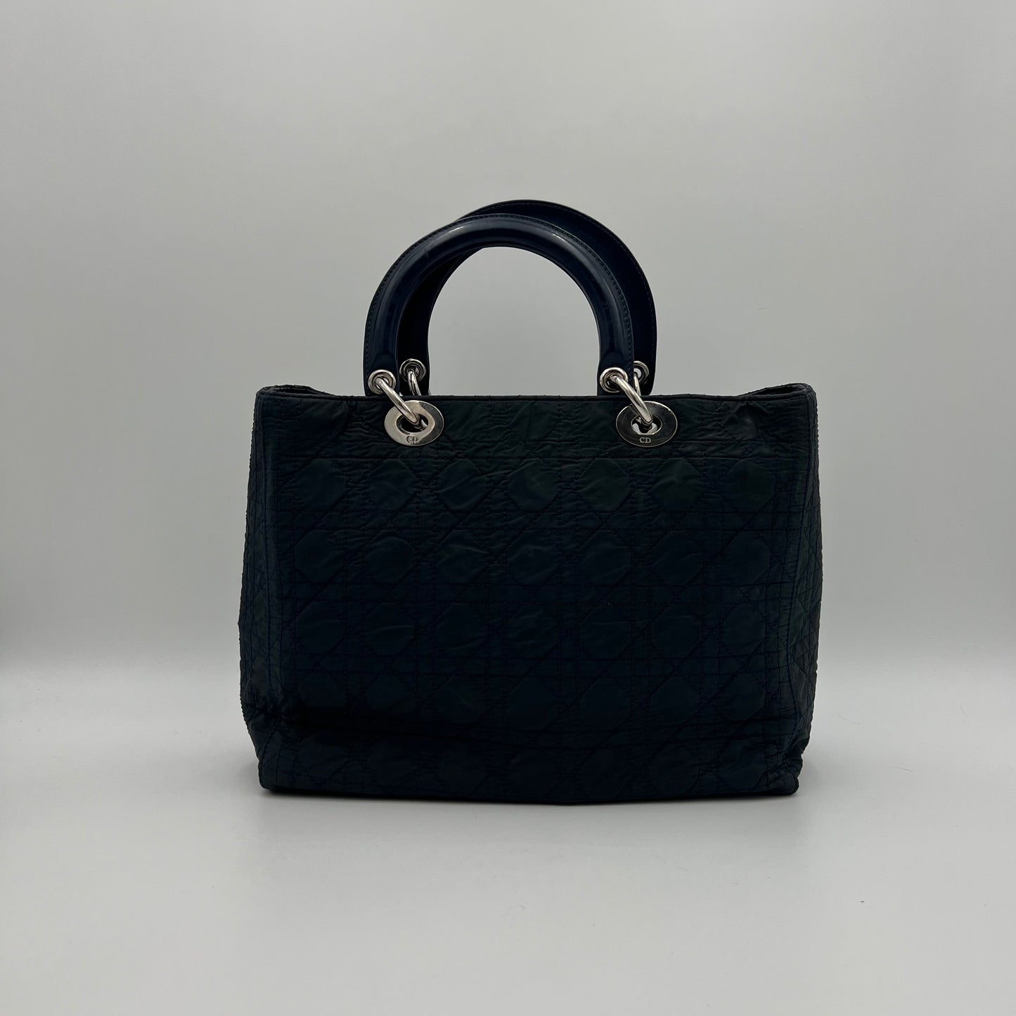 Christian Dior Black Nylon Cannage Lady Dior GHW