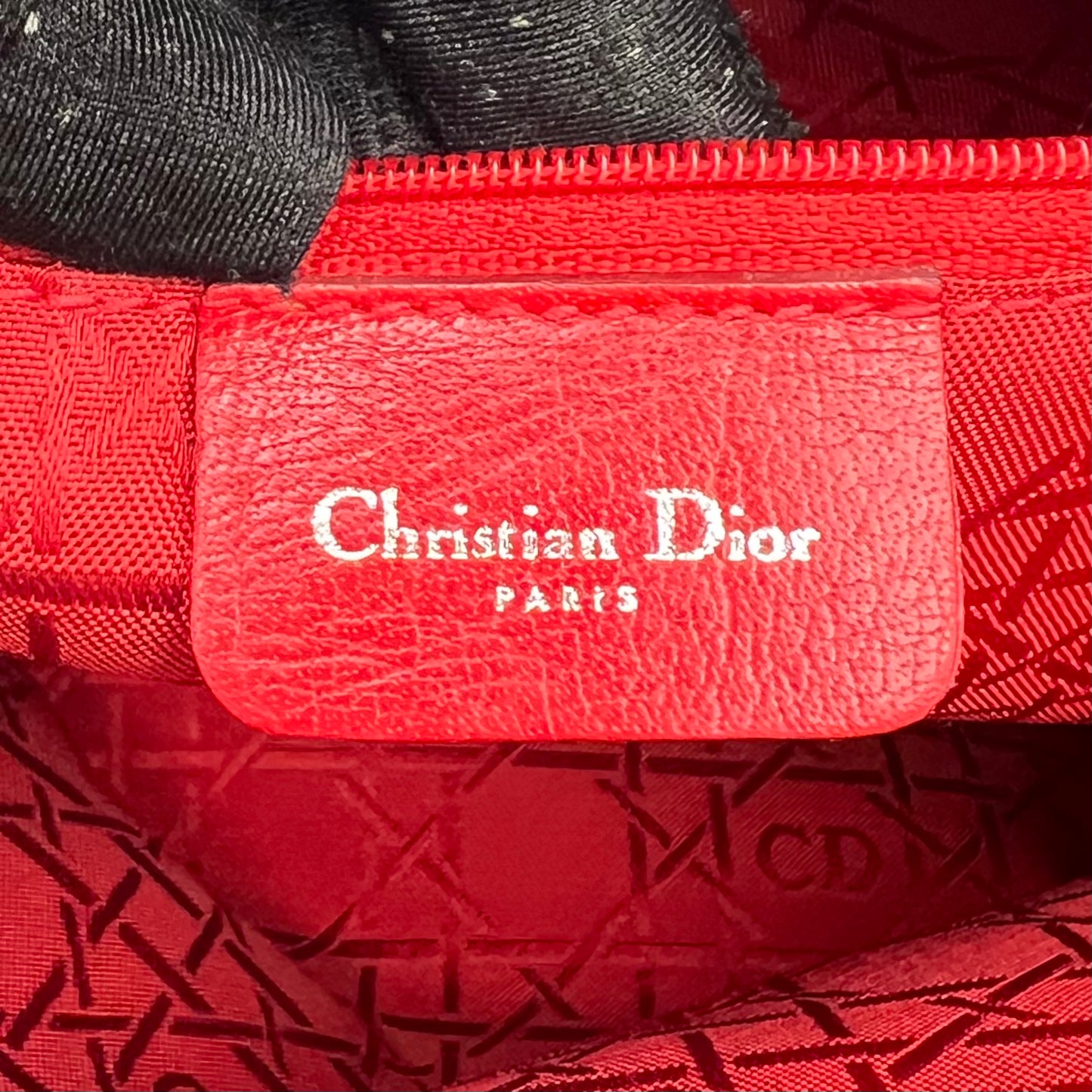 Christian Dior Black Nylon Cannage Lady Dior GHW