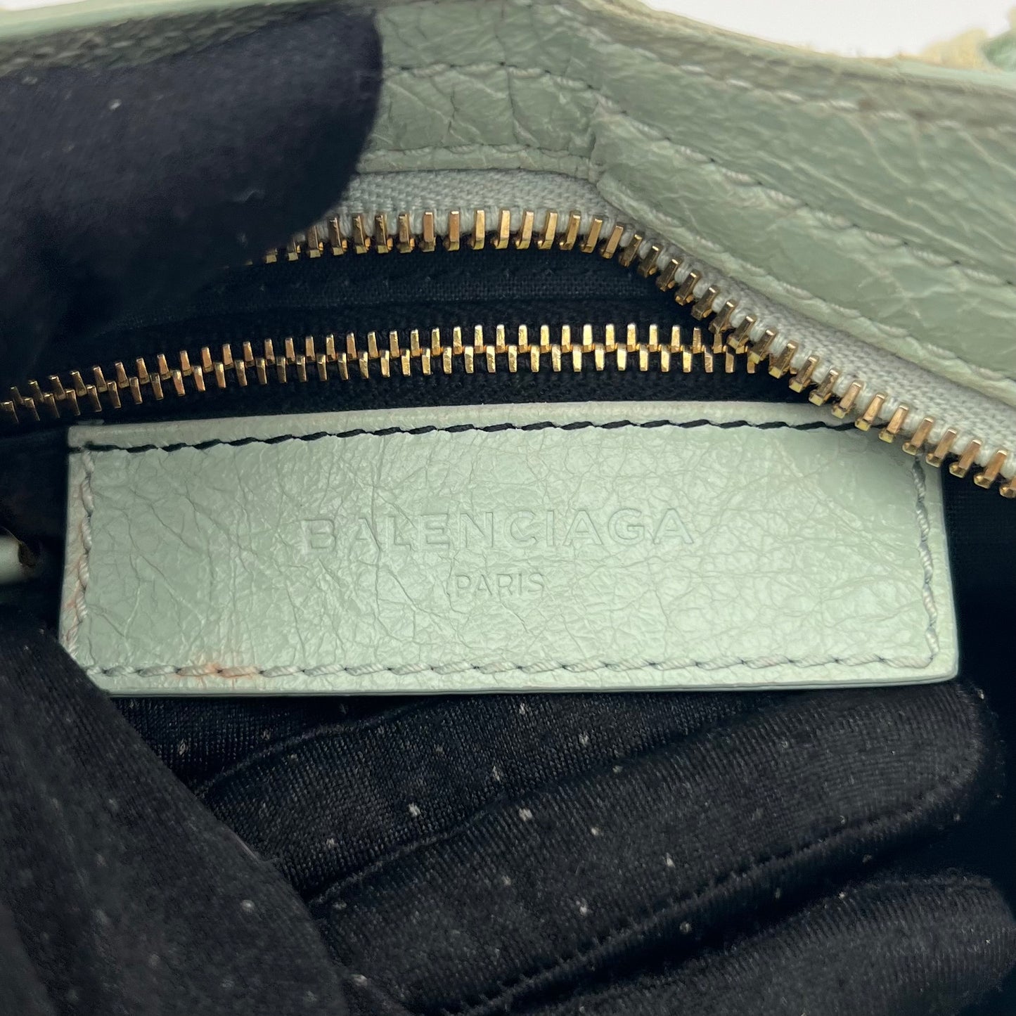 Balenciaga Mint Green Leather Giant 12 Mini City GHW
