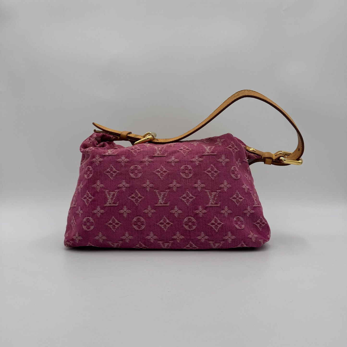 Louis Vuitton Pink Monogram Denim Baggy PM