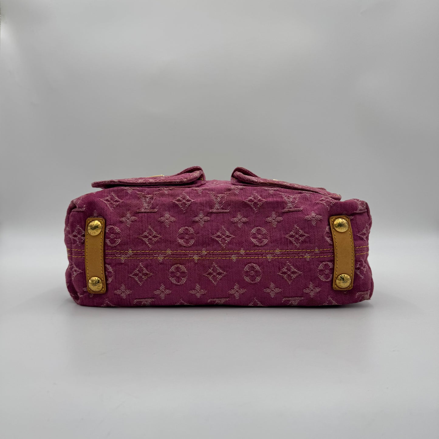 Louis Vuitton Pink Monogram Denim Baggy PM