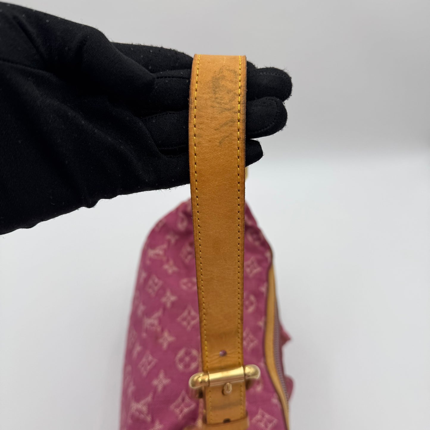 Louis Vuitton Pink Monogram Denim Baggy PM