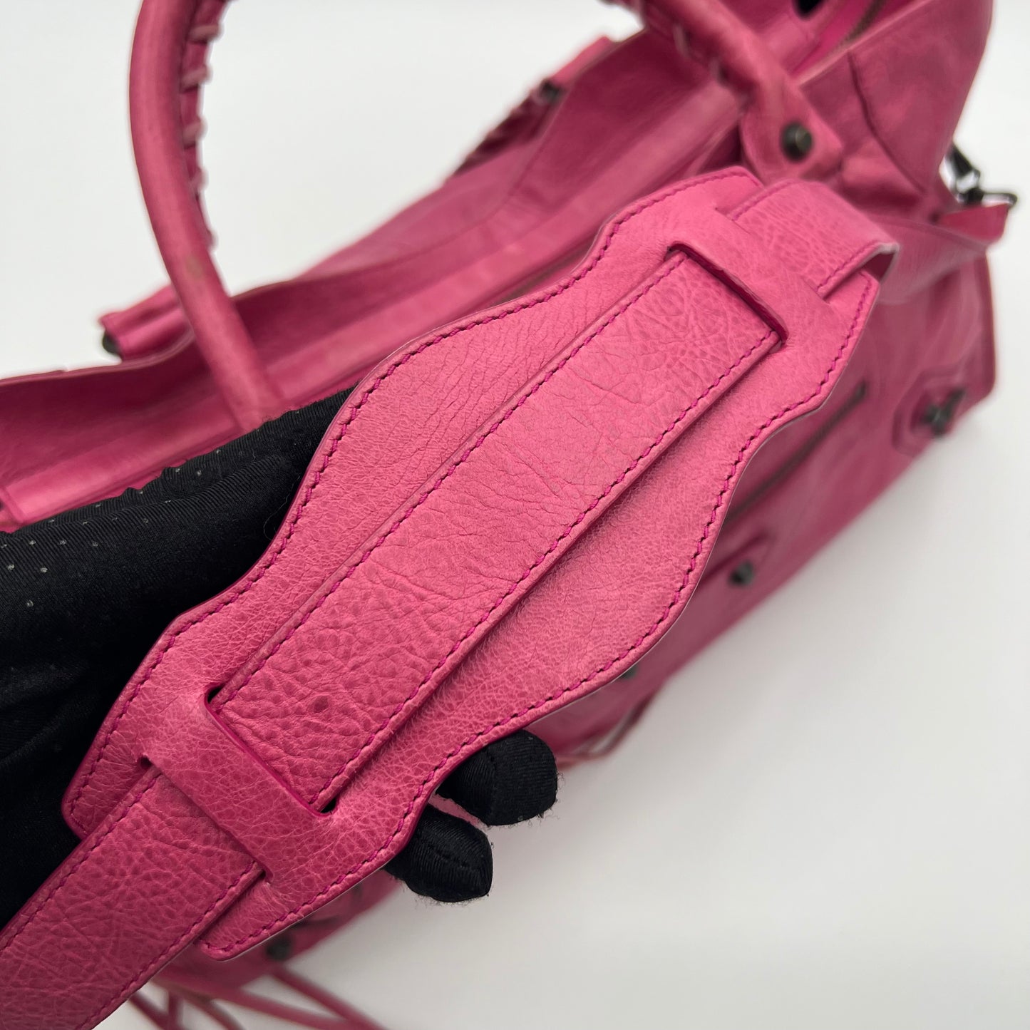 Balenciaga Pink Leather Classic Part Time Bag