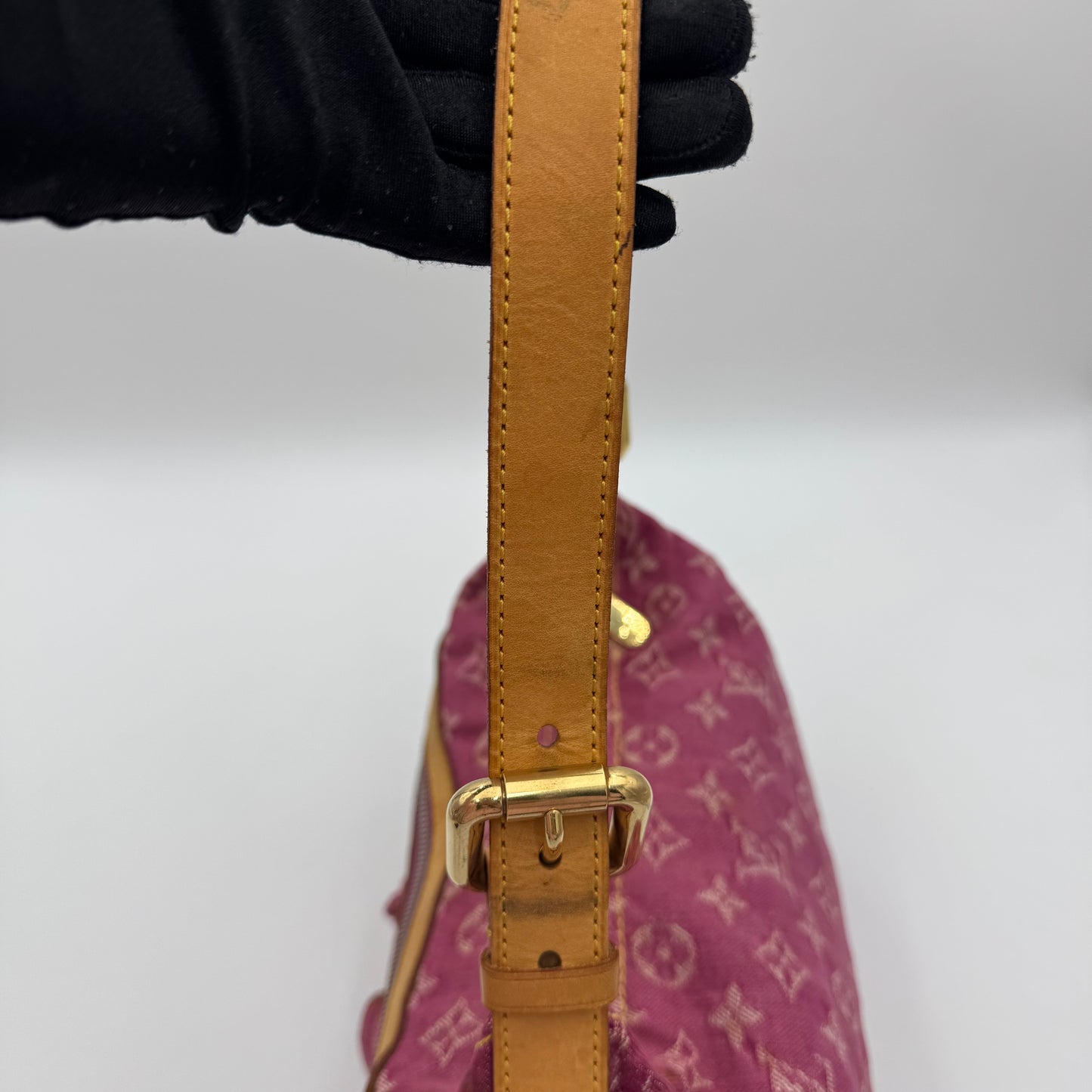 Louis Vuitton Pink Monogram Denim Baggy PM
