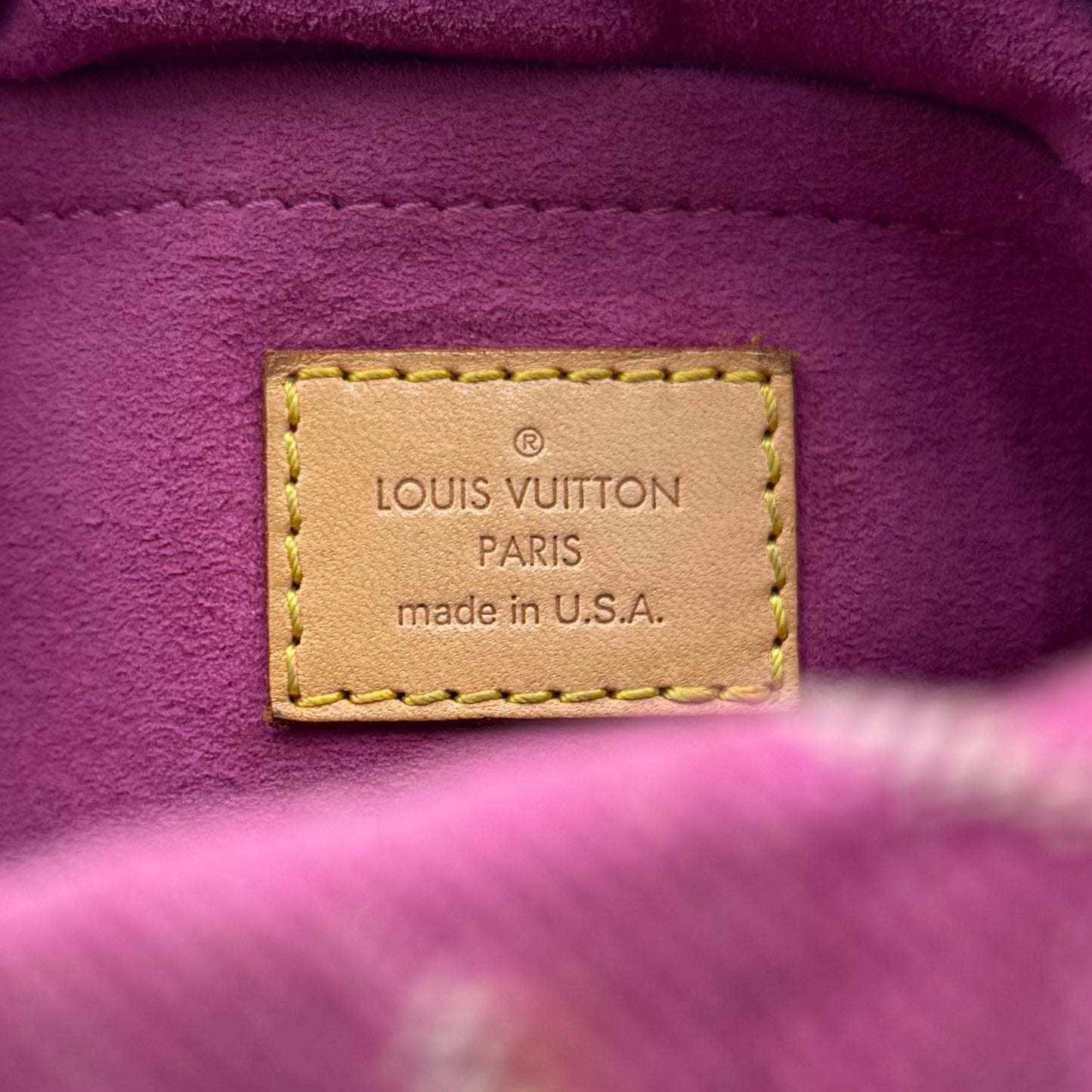 Louis Vuitton Pink Monogram Denim Baggy PM