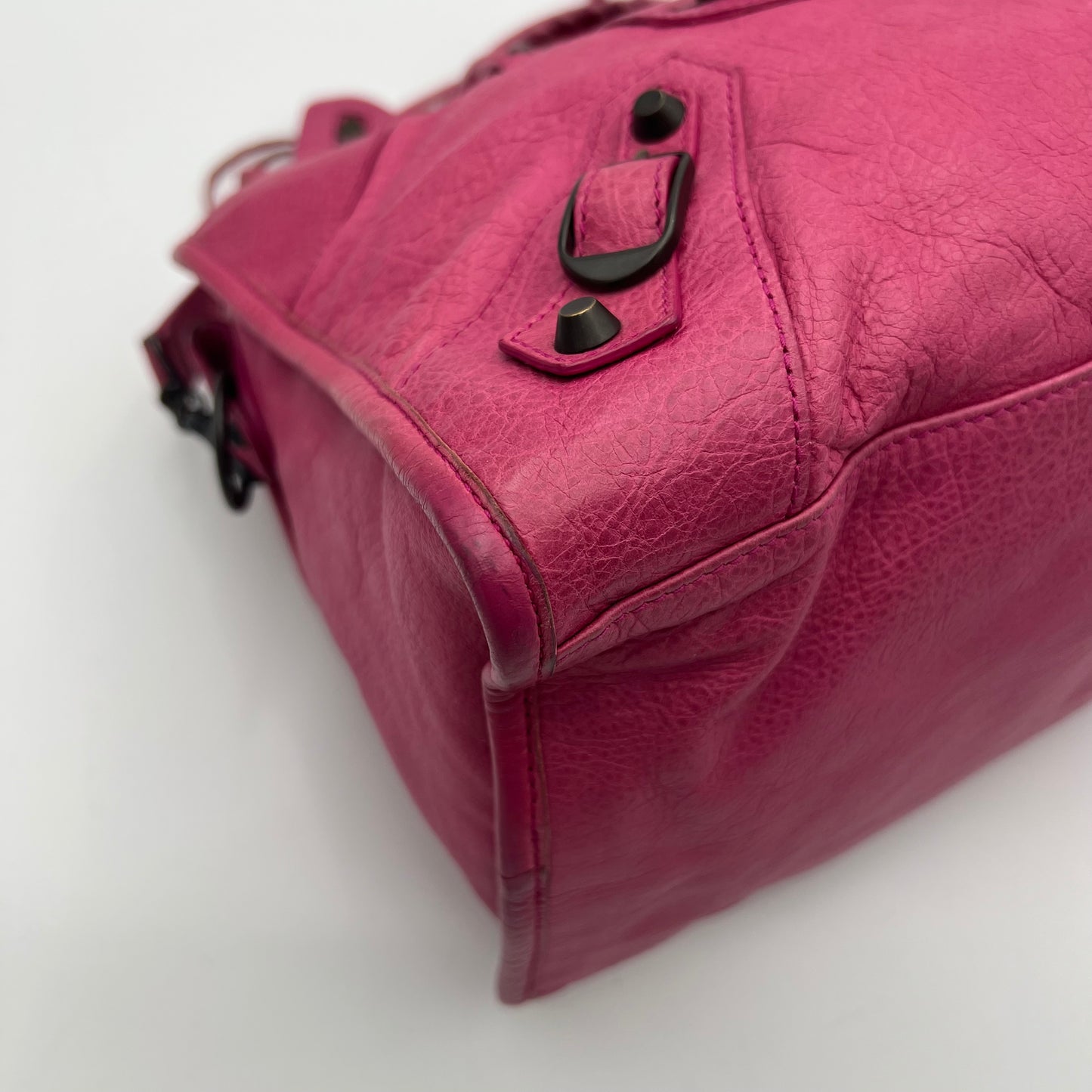 Balenciaga Pink Leather Classic Part Time Bag