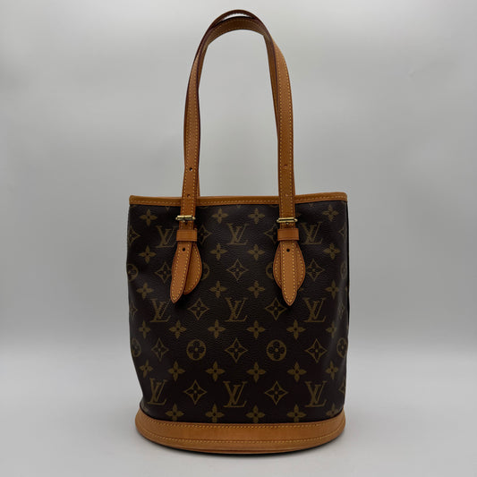 Louis Vuitton Monogram Canvas Petit Bucket PM with Pouch