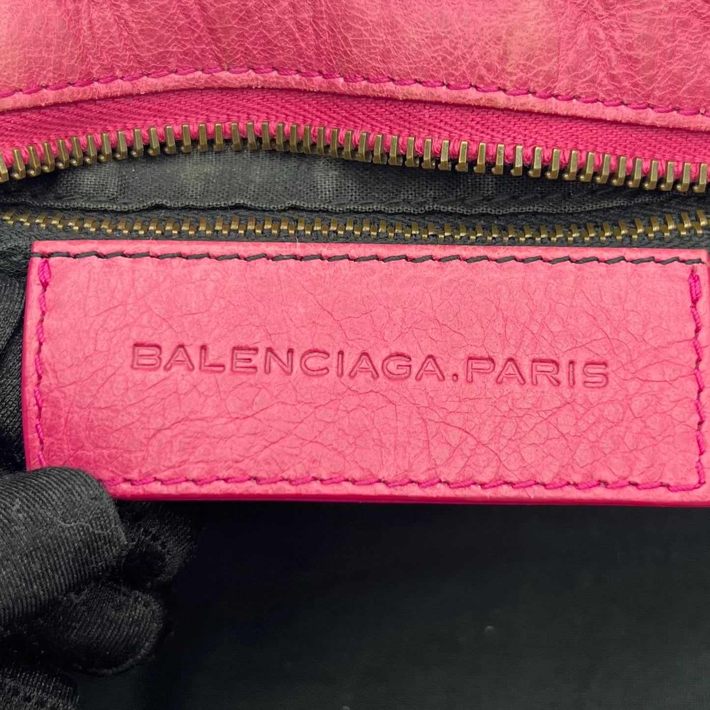 Balenciaga Pink Leather Classic Part Time Bag