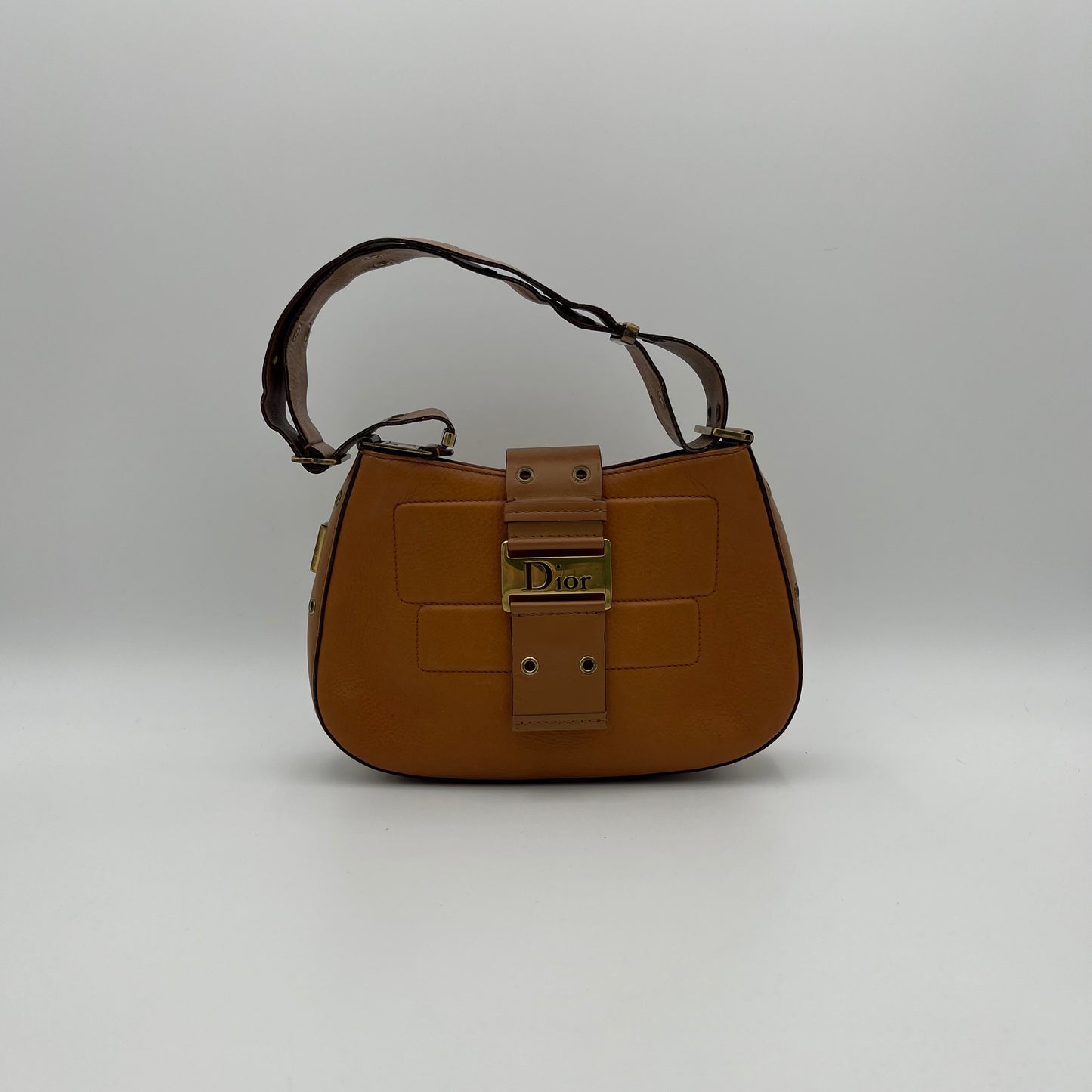 Christian Dior Tan Leather Street Chic Hobo Bag