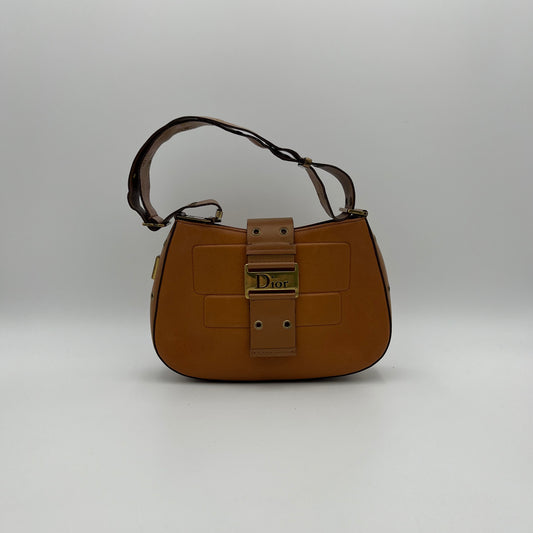 Christian Dior Tan Leather Street Chic Hobo Bag