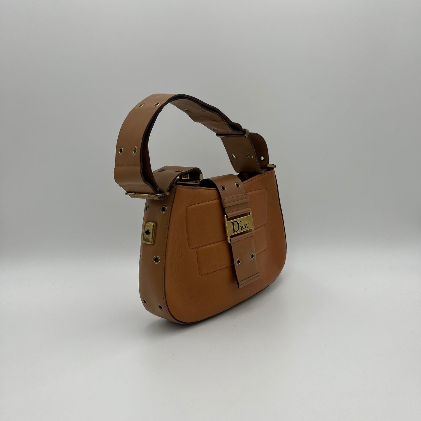 Christian Dior Tan Leather Street Chic Hobo Bag
