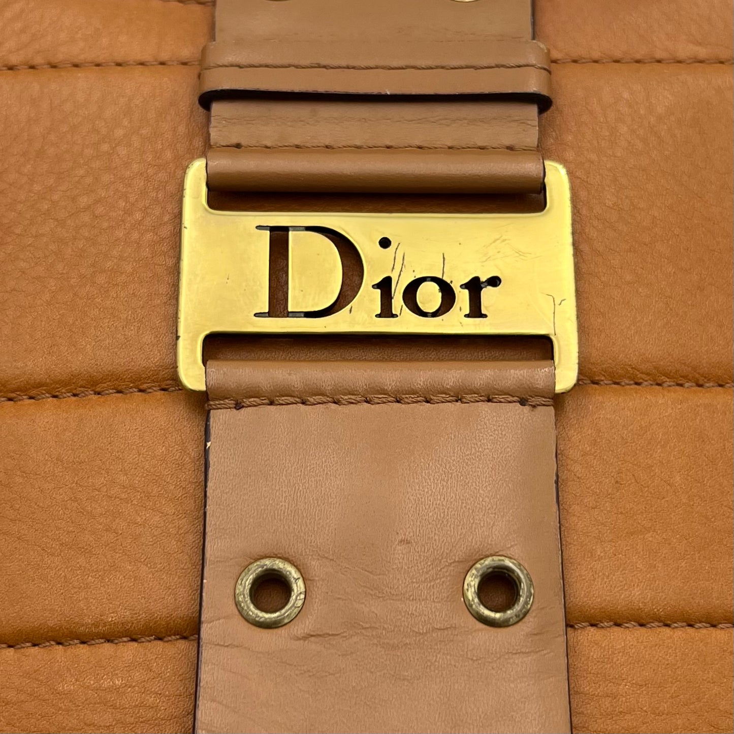 Christian Dior Tan Leather Street Chic Hobo Bag