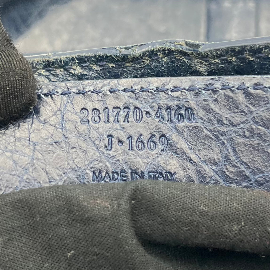 Balenciaga Navy Blue Leather Giant 12 City GHW