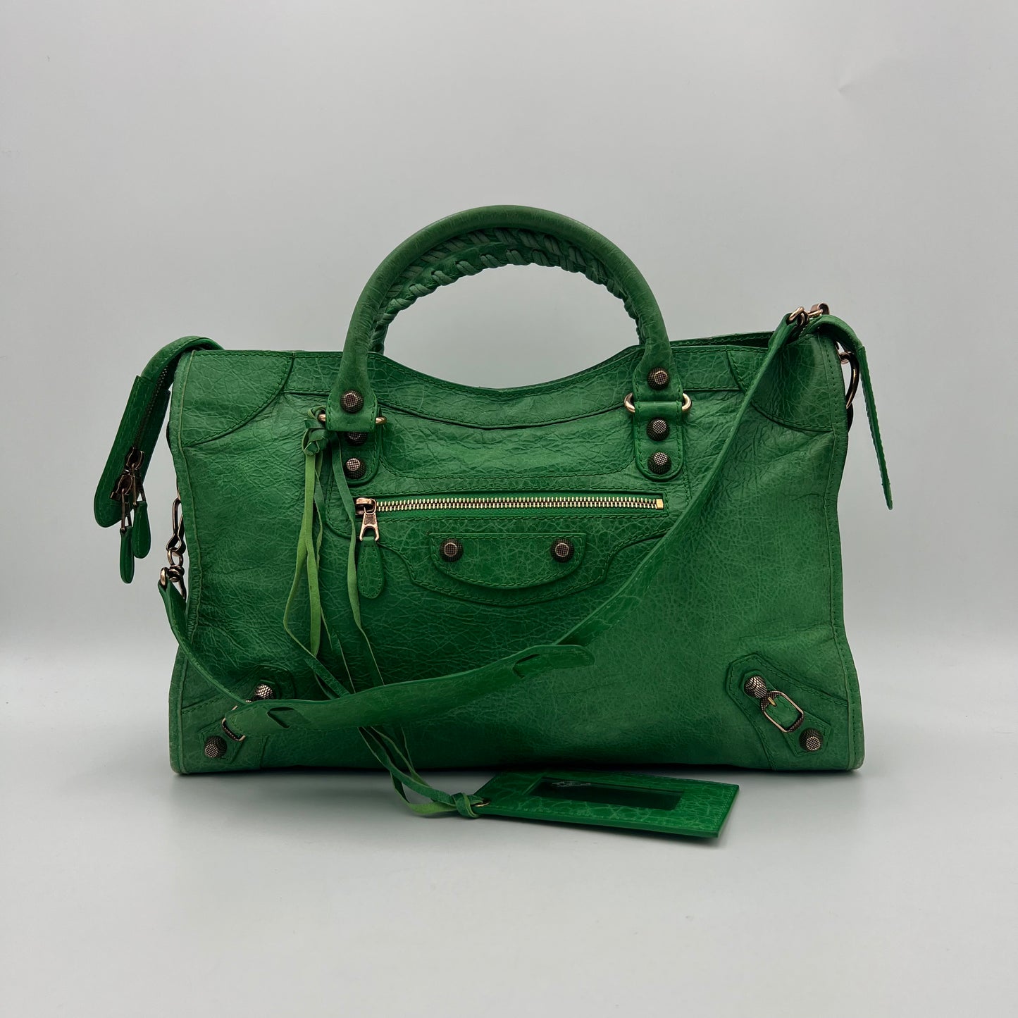 Balenciaga Green Leather Giant 12 City Bag RGHW