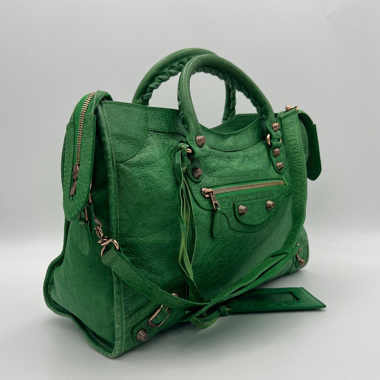 Balenciaga Green Leather Giant 12 City Bag RGHW