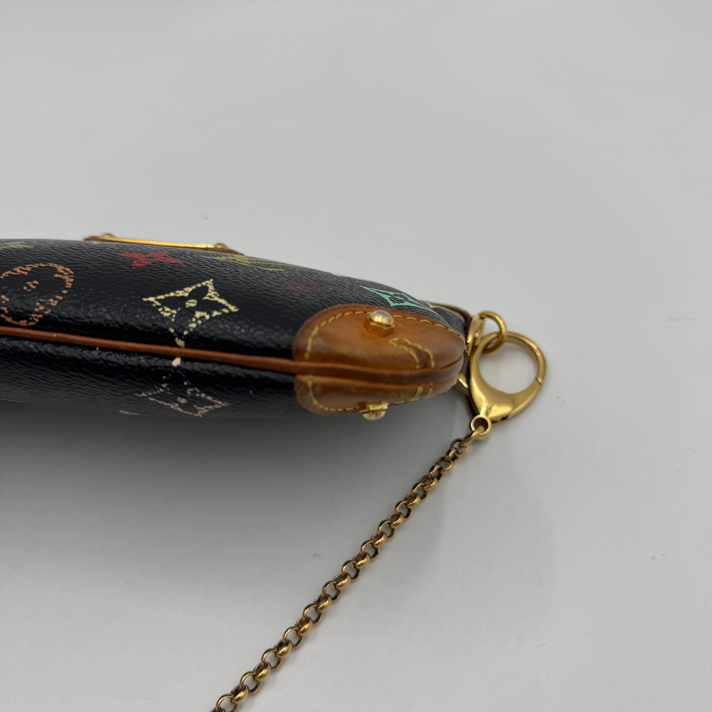 Louis Vuitton Takashi Murakami Black Multicolor Milla Pochette MM