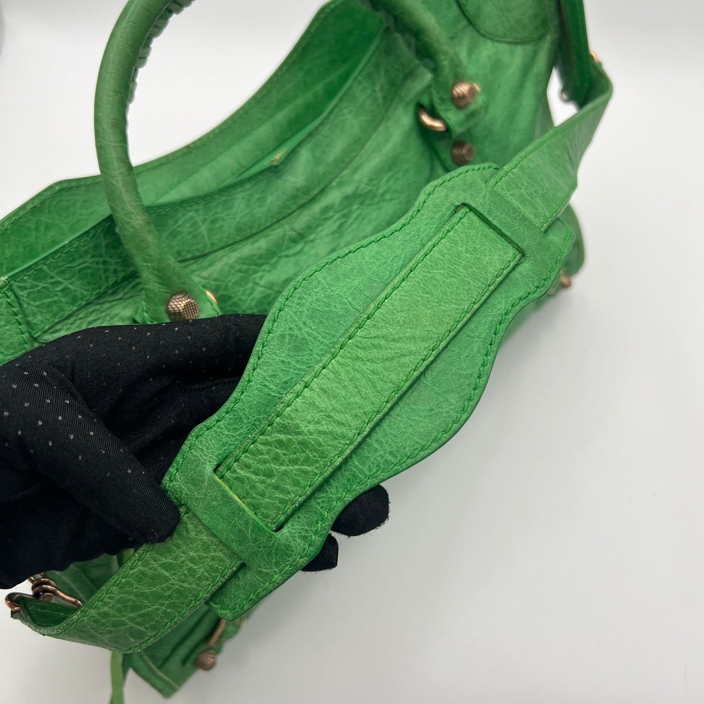Balenciaga Green Leather Giant 12 City Bag RGHW
