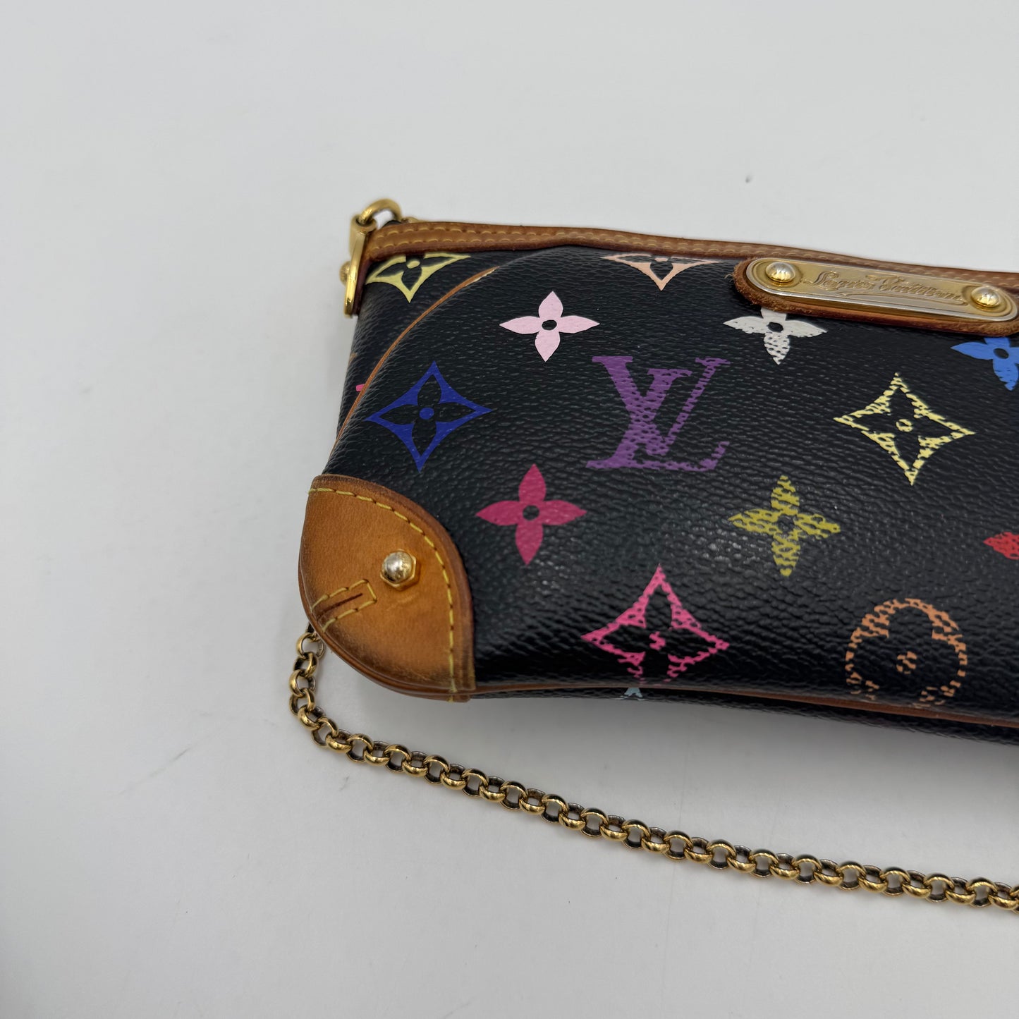Louis Vuitton Takashi Murakami Black Multicolor Milla Pochette MM