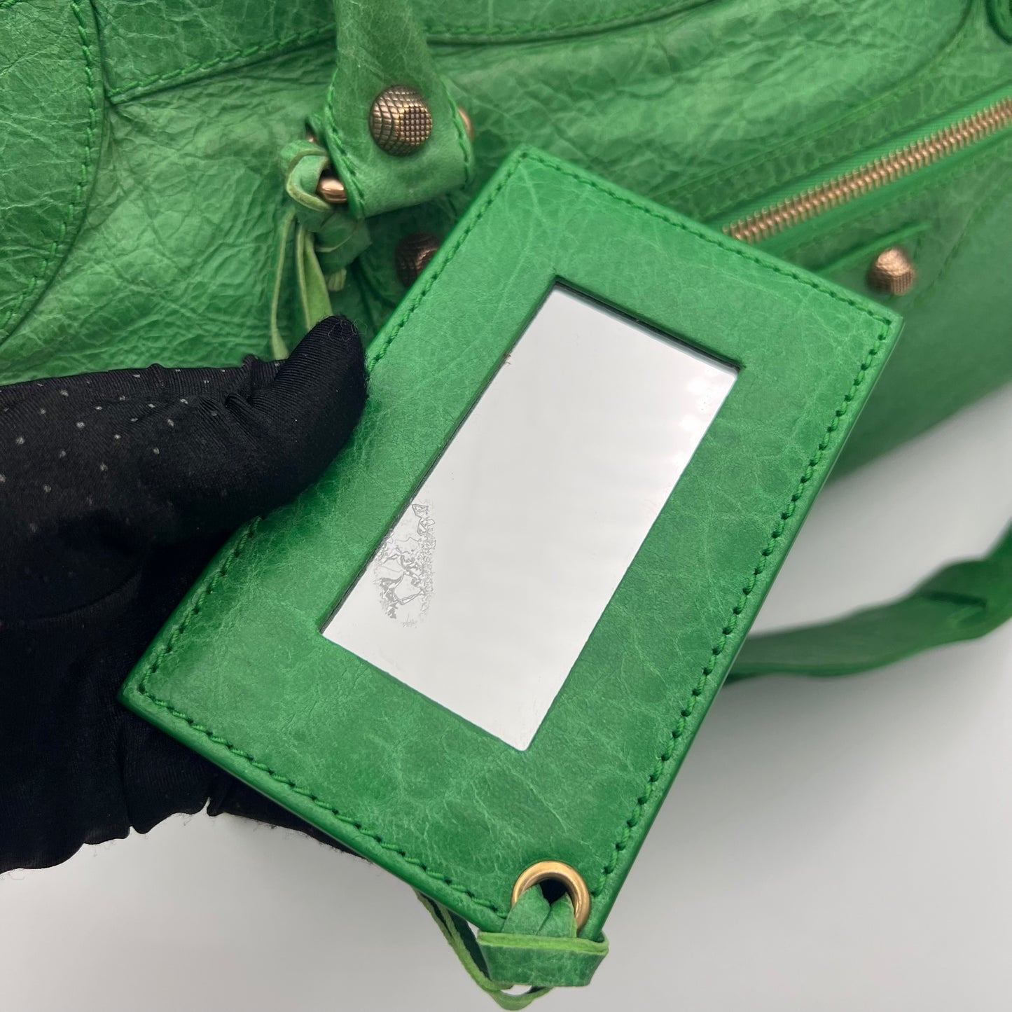 Balenciaga Green Leather Giant 12 City Bag RGHW